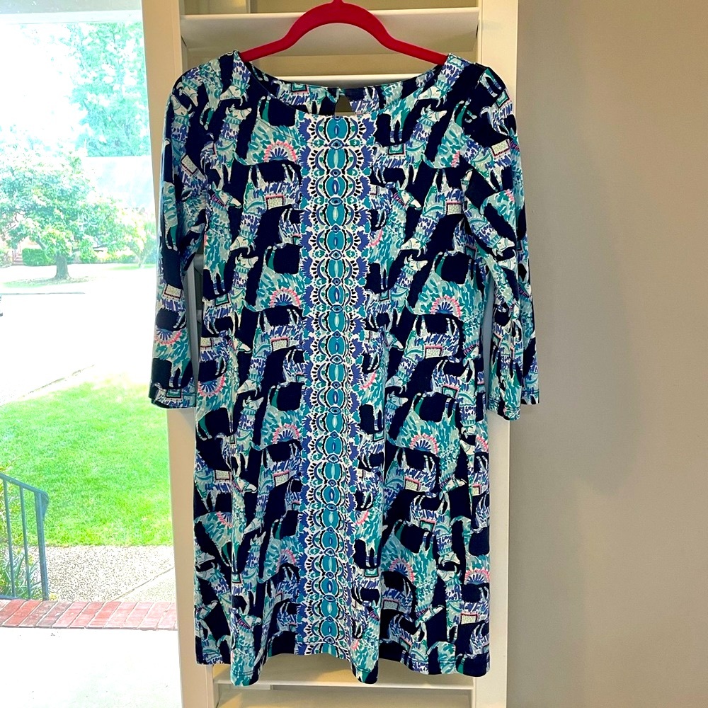 Lilly Pulitzer Dress - Size S - Blue Llama Print